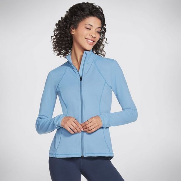 New SKECHERS Gowalk Mesh-Back Zippered Jacket - Picture 1 of 4
